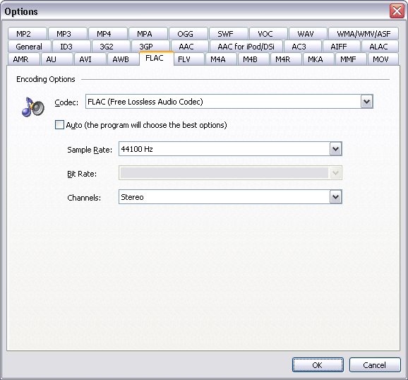 FLAC Options